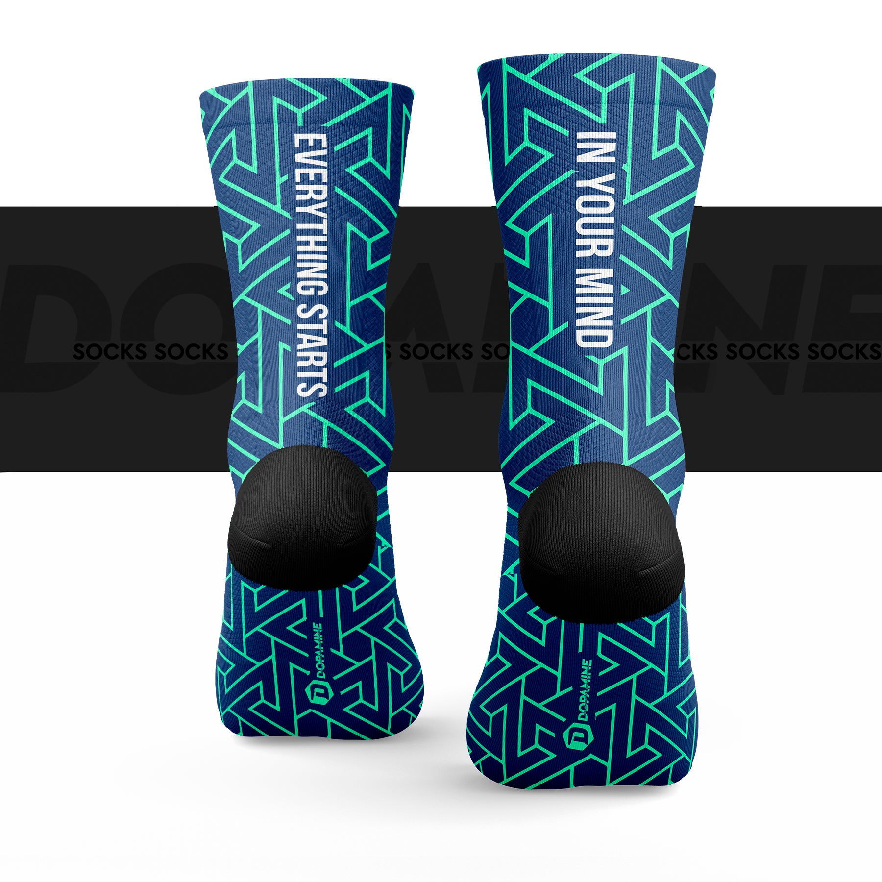 Calcetín Deportivo SOCK SPORT+ EVERYTHING STARTS IN YOUT MIND - DOPAMINEOFICIAL